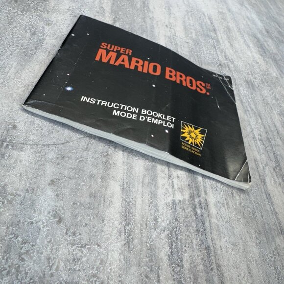 Super Mario Bros 1 (NES, 1985) Authentic Complete CIB Manual TESTED Mattel - Picture 8 of 16